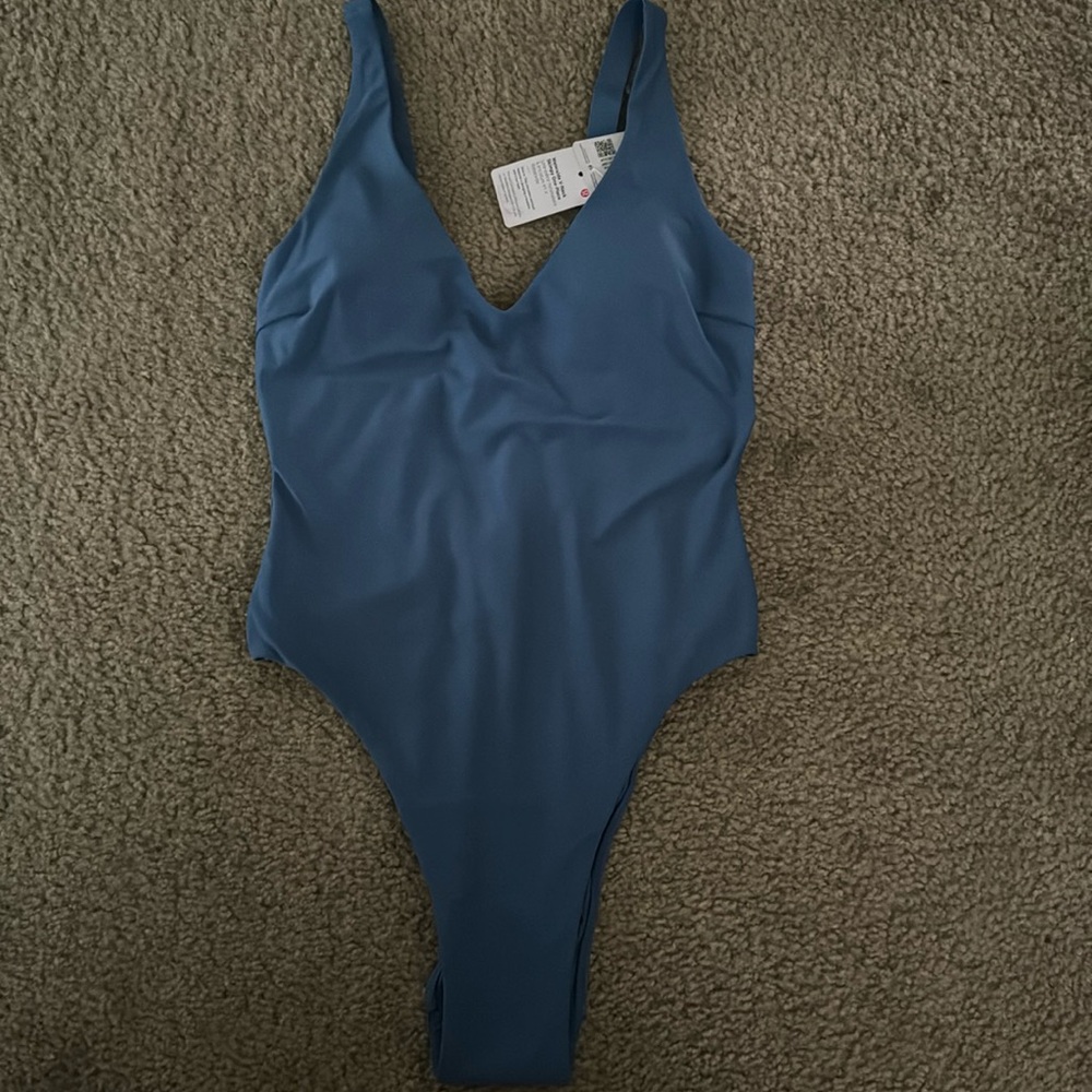 Waterside V-Neck Skimpy One Piece Swimsuit